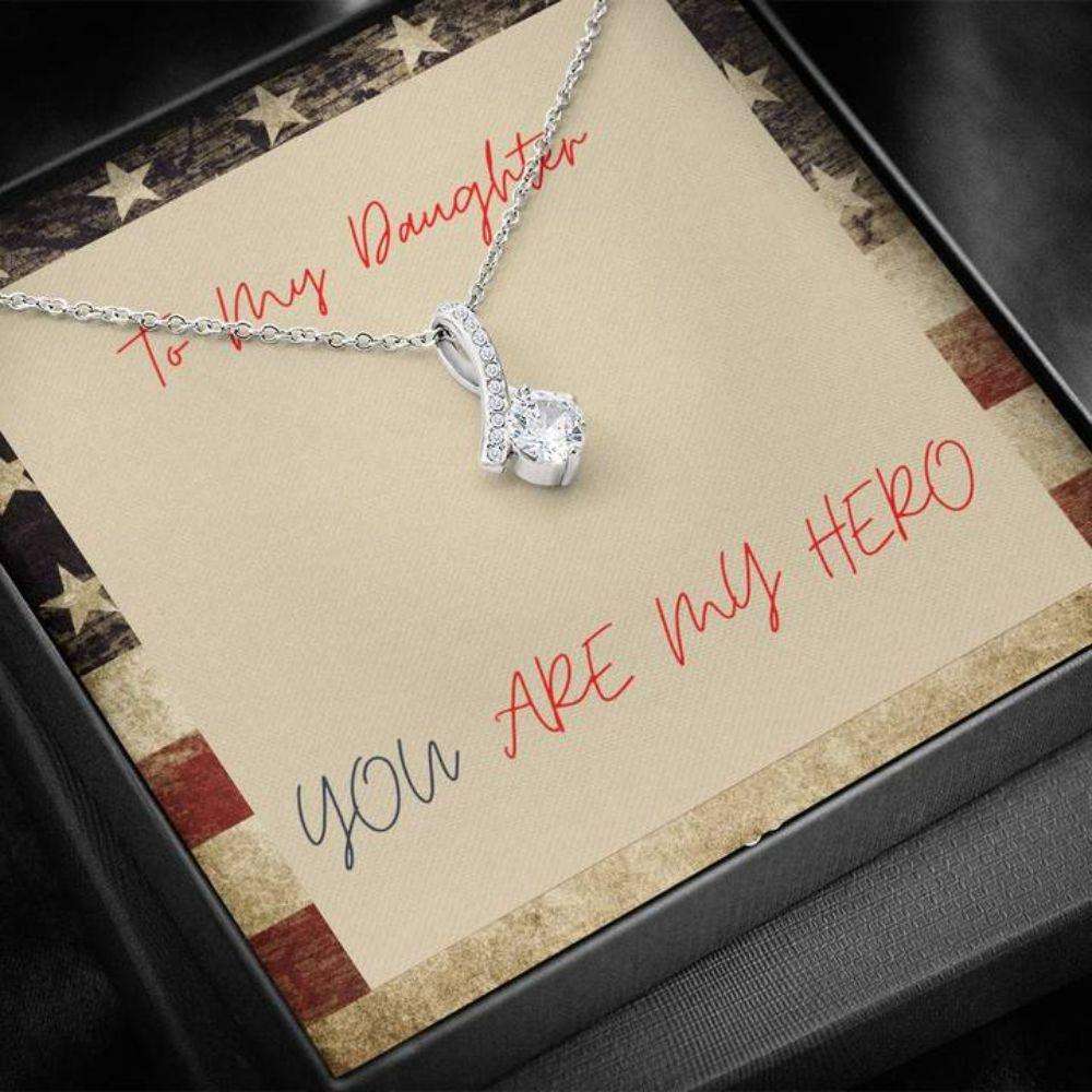 Daughter Necklace “ Gift To Daughter “ To Daughter Hero Patriotic The Dughter's Day Rakva