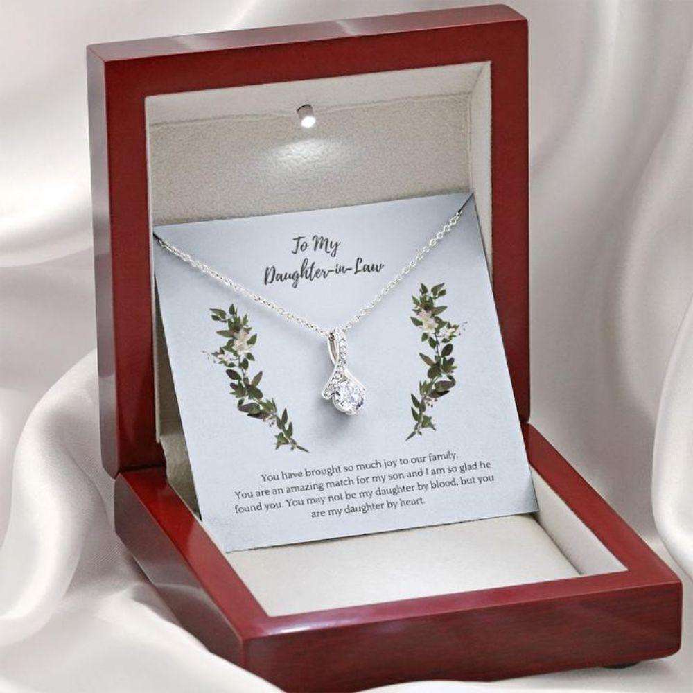 Daughter Necklace “ Gift To Daughter “ To Daughter-In-Law Thankful “ Inner Beauty Necklace Dughter's Day Rakva