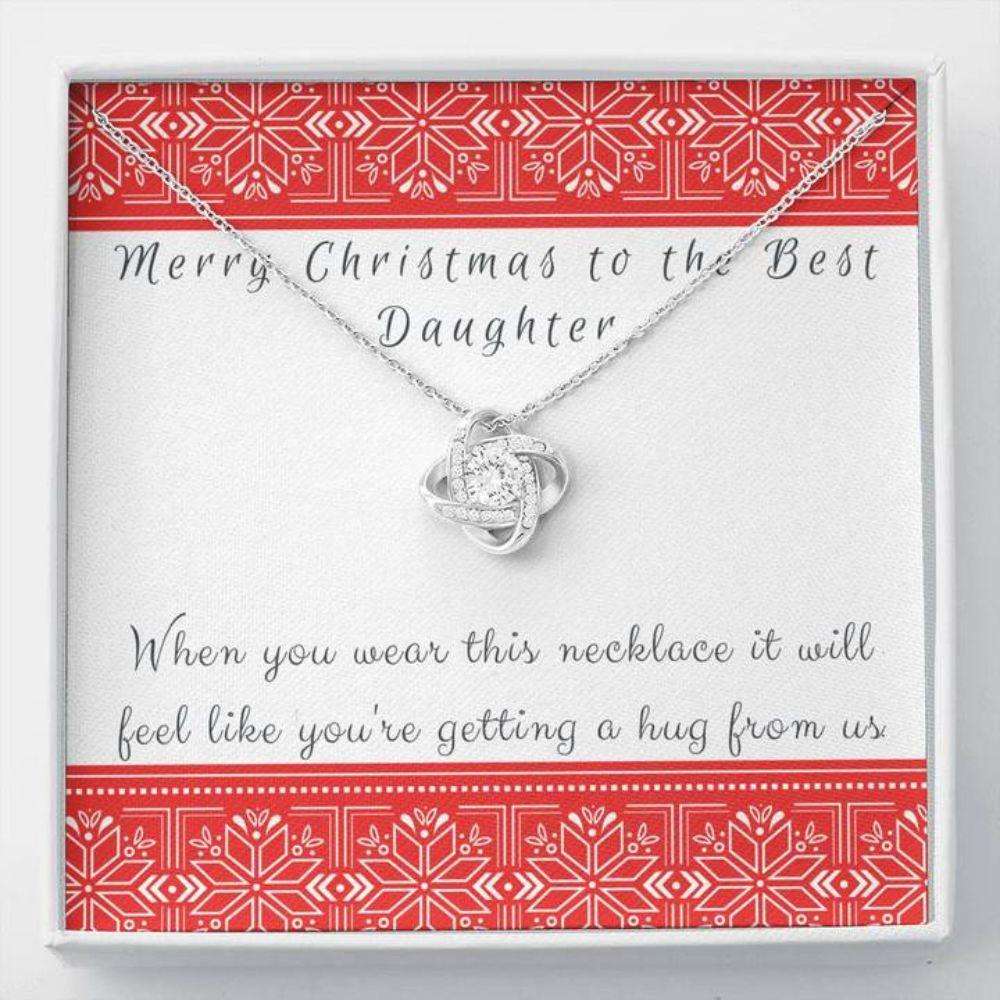 Daughter Necklace “ Gift To Daughter “ To Daughter Love Knot Necklace From Us Dughter's Day Rakva