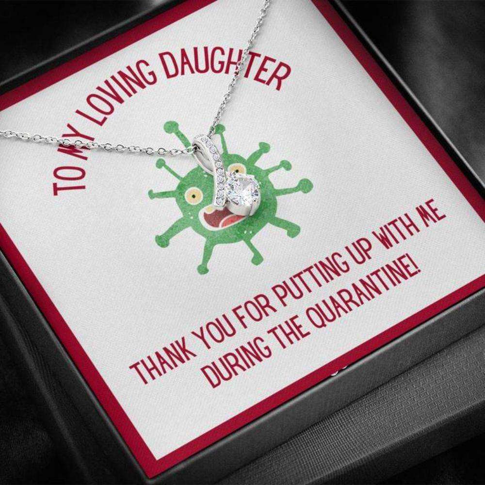 Daughter Necklace “ Gift To Daughter “ To Daughter Quarantine The Dughter's Day Rakva