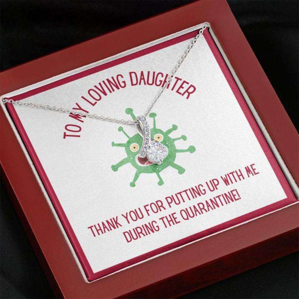 Daughter Necklace “ Gift To Daughter “ To Daughter Quarantine The Dughter's Day Rakva