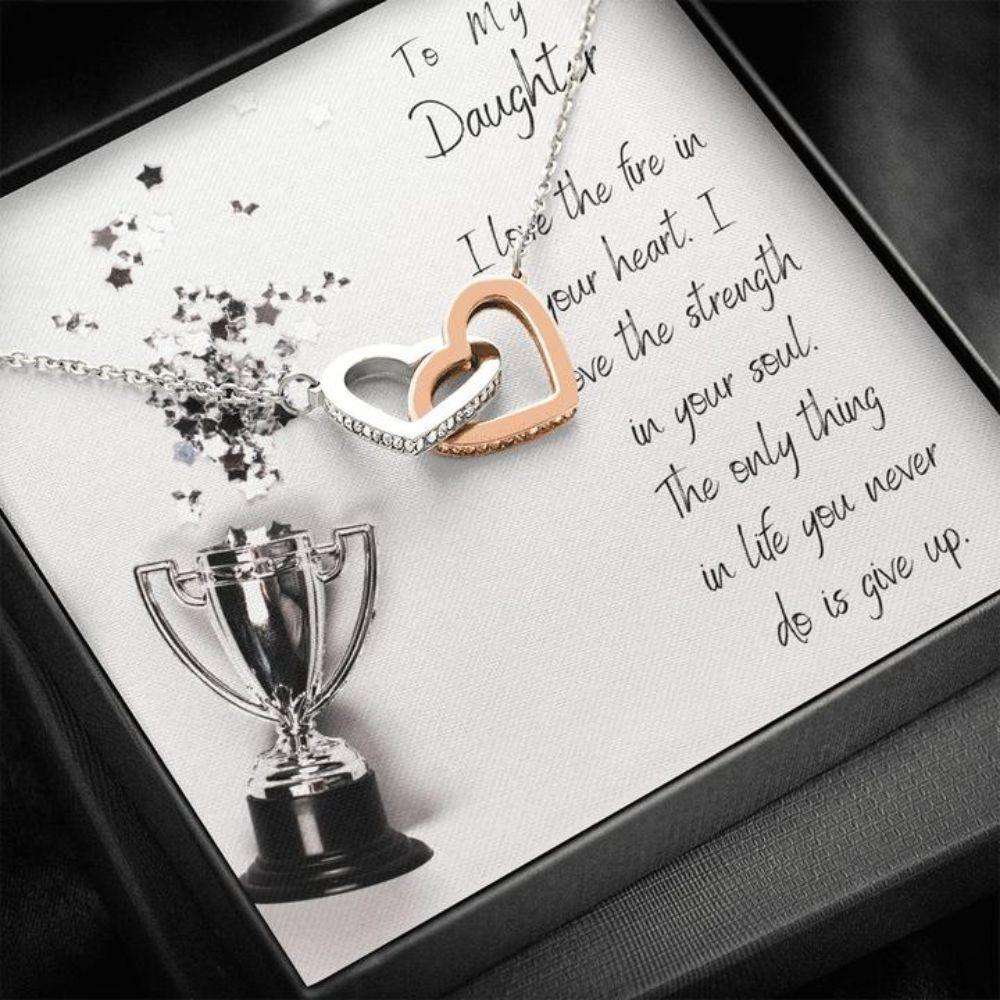 Daughter Necklace “ Gift To Daughter “ To My Athlete Daughter Necklace Dughter's Day Rakva