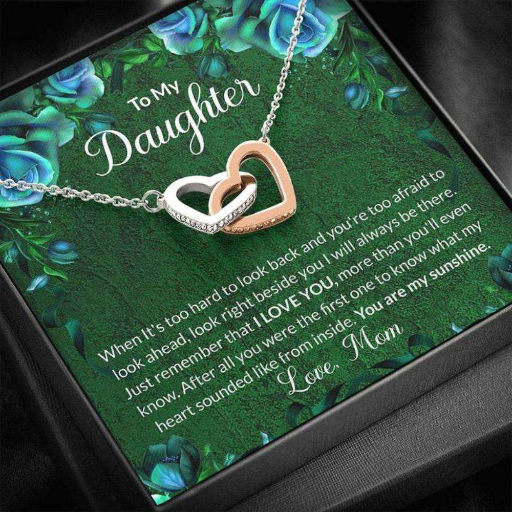 Daughter Necklace “ Gift To Daughter “ To My Daughter Green Necklace Dughter's Day Rakva