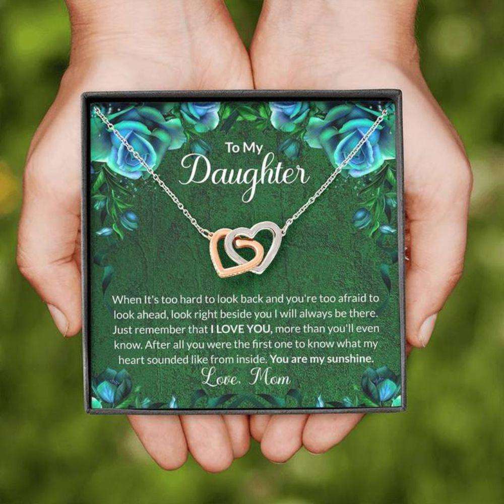 Daughter Necklace “ Gift To Daughter “ To My Daughter Green Necklace Dughter's Day Rakva