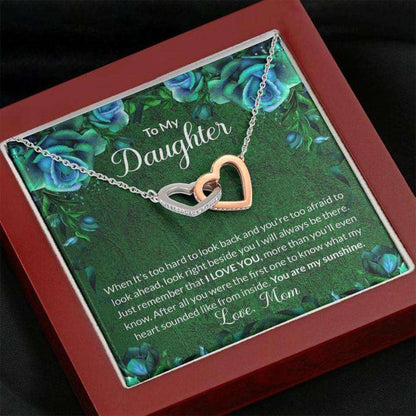 Daughter Necklace “ Gift To Daughter “ To My Daughter Green Necklace Dughter's Day Rakva