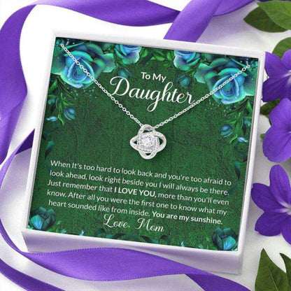 Daughter Necklace “ Gift To Daughter “ To My Daughter Green Stronger Together Necklace Dughter's Day Rakva