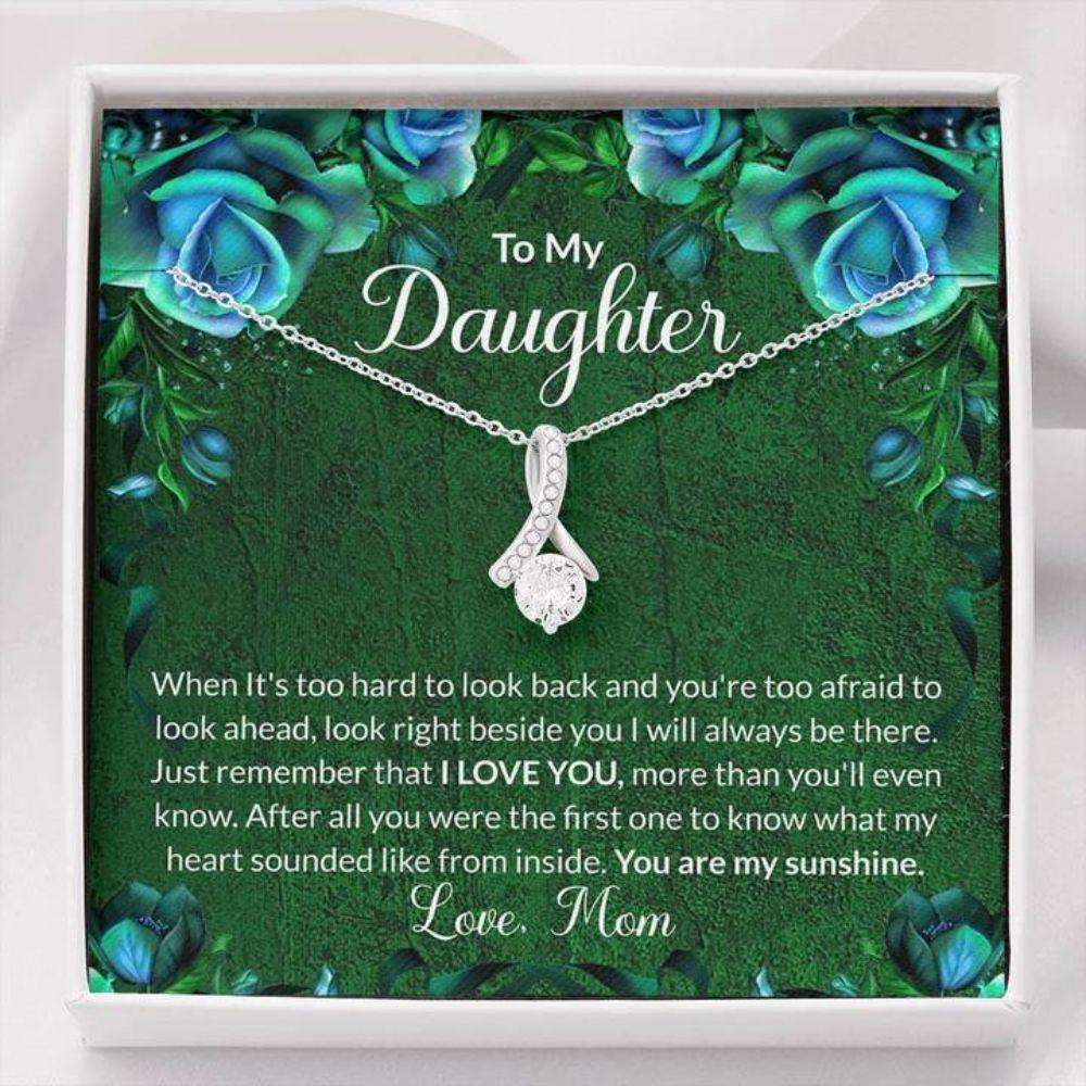 Daughter Necklace “ Gift To Daughter “ To My Daughter Green The Dughter's Day Rakva