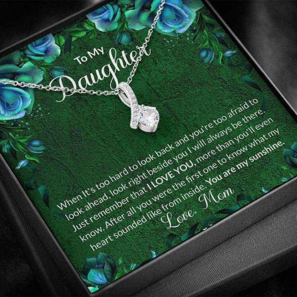 Daughter Necklace “ Gift To Daughter “ To My Daughter Green The Dughter's Day Rakva