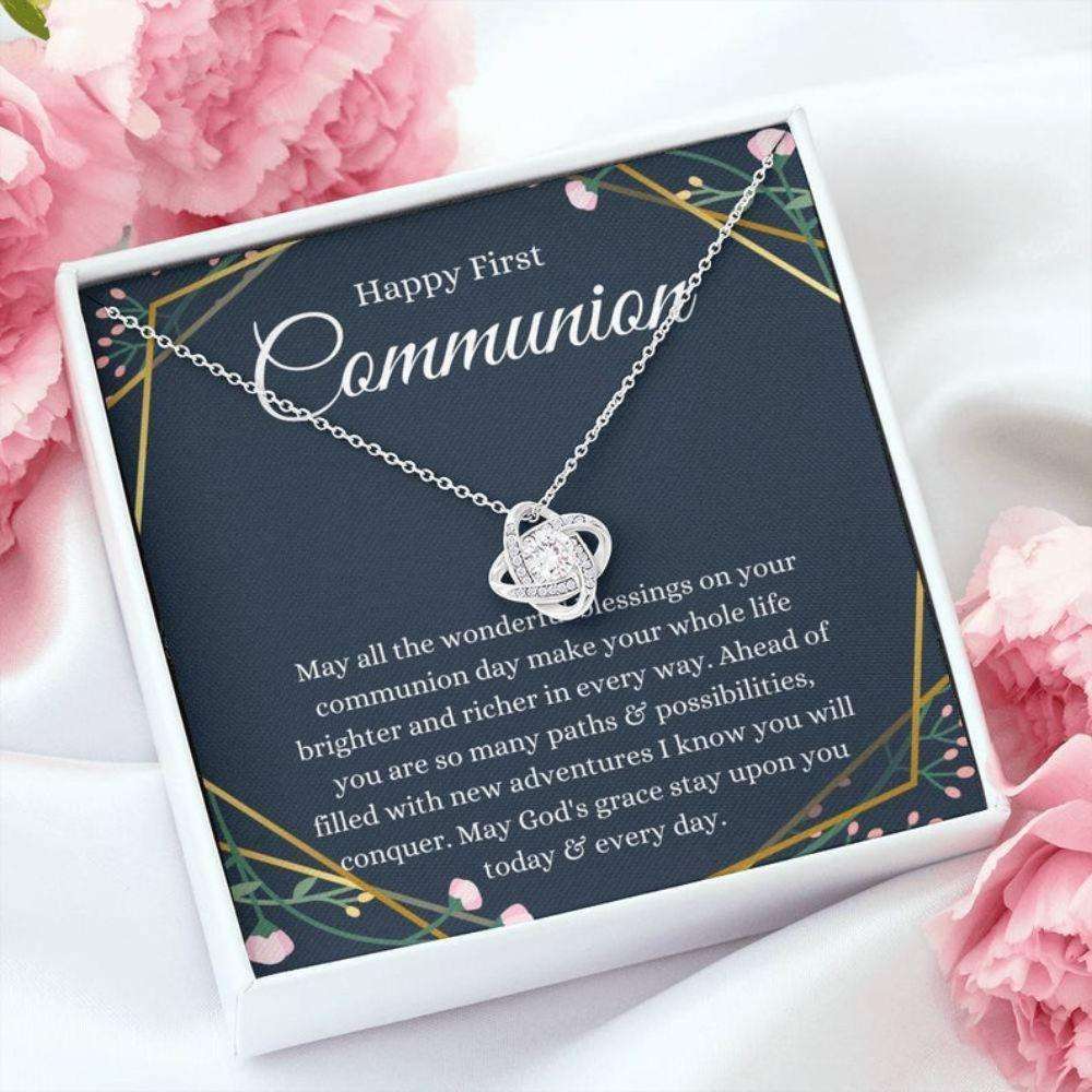 Daughter Necklace, Girl First Communion Gift Necklace, First Holy Communion, 1St Communion Dughter's Day Rakva