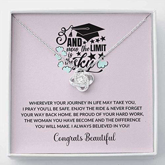 Daughter Necklace, Graduate Necklace Gift- Wherever You Are “ Necklace Gift College, New Grad Graduation Dughter's Day Rakva