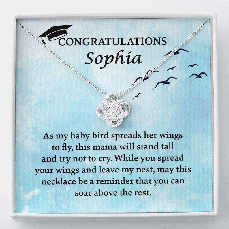 Daughter Necklace, Graduation Gift For Daughter, Class Of 2024 , Personalized Graduation, Jewelry For College, Senior Graduation Dughter's Day Rakva