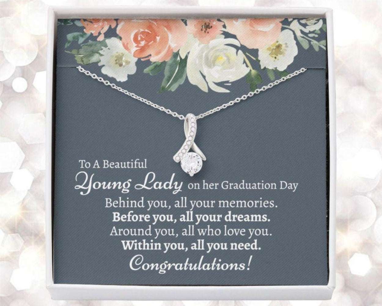 Daughter Necklace, Graduation Necklace For Her, Graduation Gift, High School Graduation, Sentimental Graduation Gift Dughter's Day Rakva