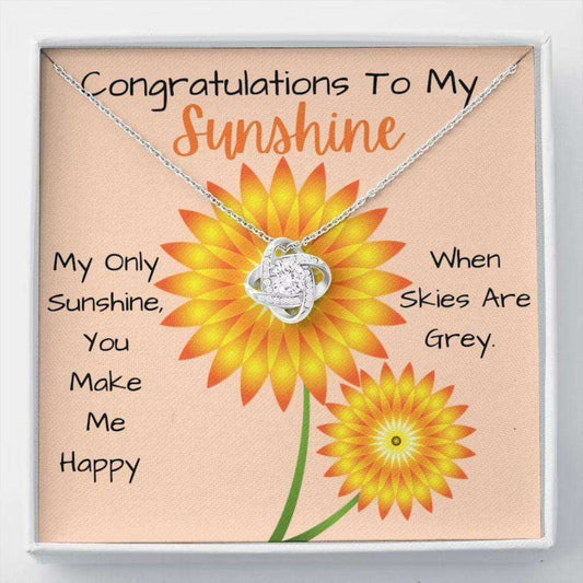 Daughter Necklace, Granddaughter Necklace, Congratulations To My Sunshine Necklace “ Daughter Gift “ Granddaughter Gift Dughter's Day Rakva