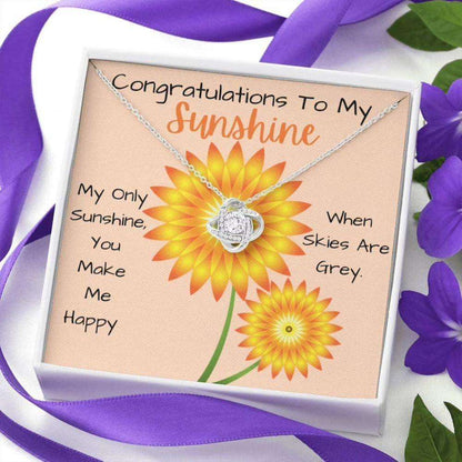 Daughter Necklace, Granddaughter Necklace, Congratulations To My Sunshine Necklace “ Daughter Gift “ Granddaughter Gift Dughter's Day Rakva