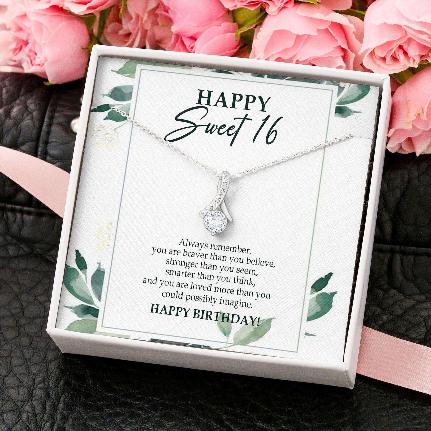 Daughter Necklace, Granddaughter Necklace “ Sweet 16 Sixteen Birthday, Gifts For Girls Dughter's Day Rakva