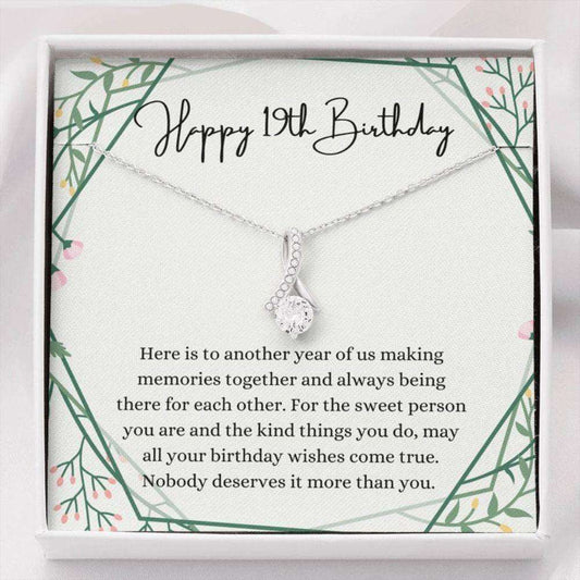 Daughter Necklace, Happy 19Th Birthday Necklace, Gift For 19Th Birthday, 19 Years Old Birthday Girl Dughter's Day Rakva