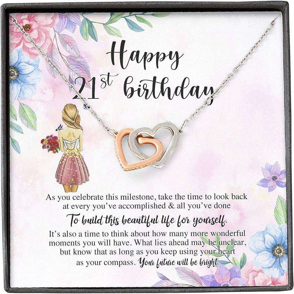 Daughter Necklace, Happy 21St Birthday Necklace, Mom / Dad Gifts Dughter's Day Rakva