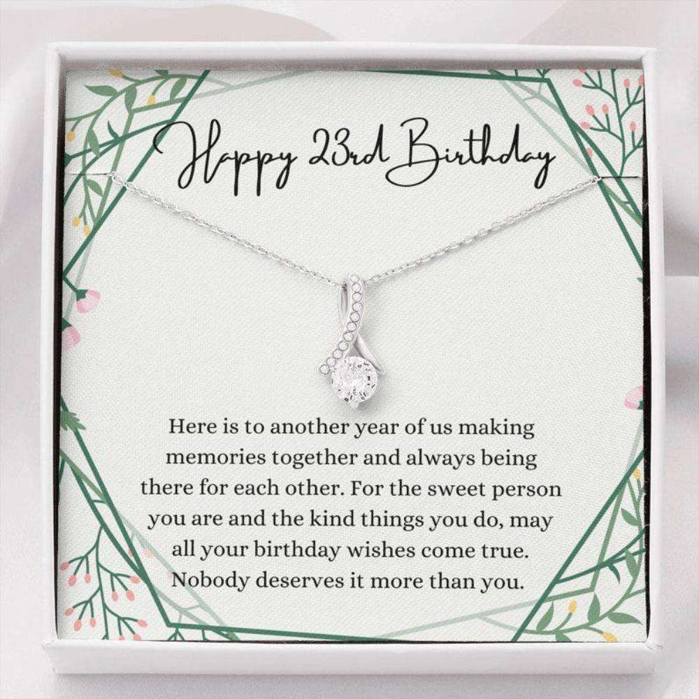 Daughter Necklace, Happy 23Rd Birthday Necklace, Gift For 23Rd Birthday, 23 Years Old Birthday Woman Dughter's Day Rakva