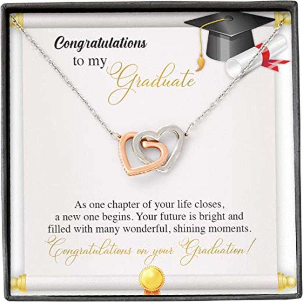 Daughter Necklace, Inspirational Graduation Gift Necklace For Her Girls Senior 2024 , Masters Degree Phd Dughter's Day Rakva