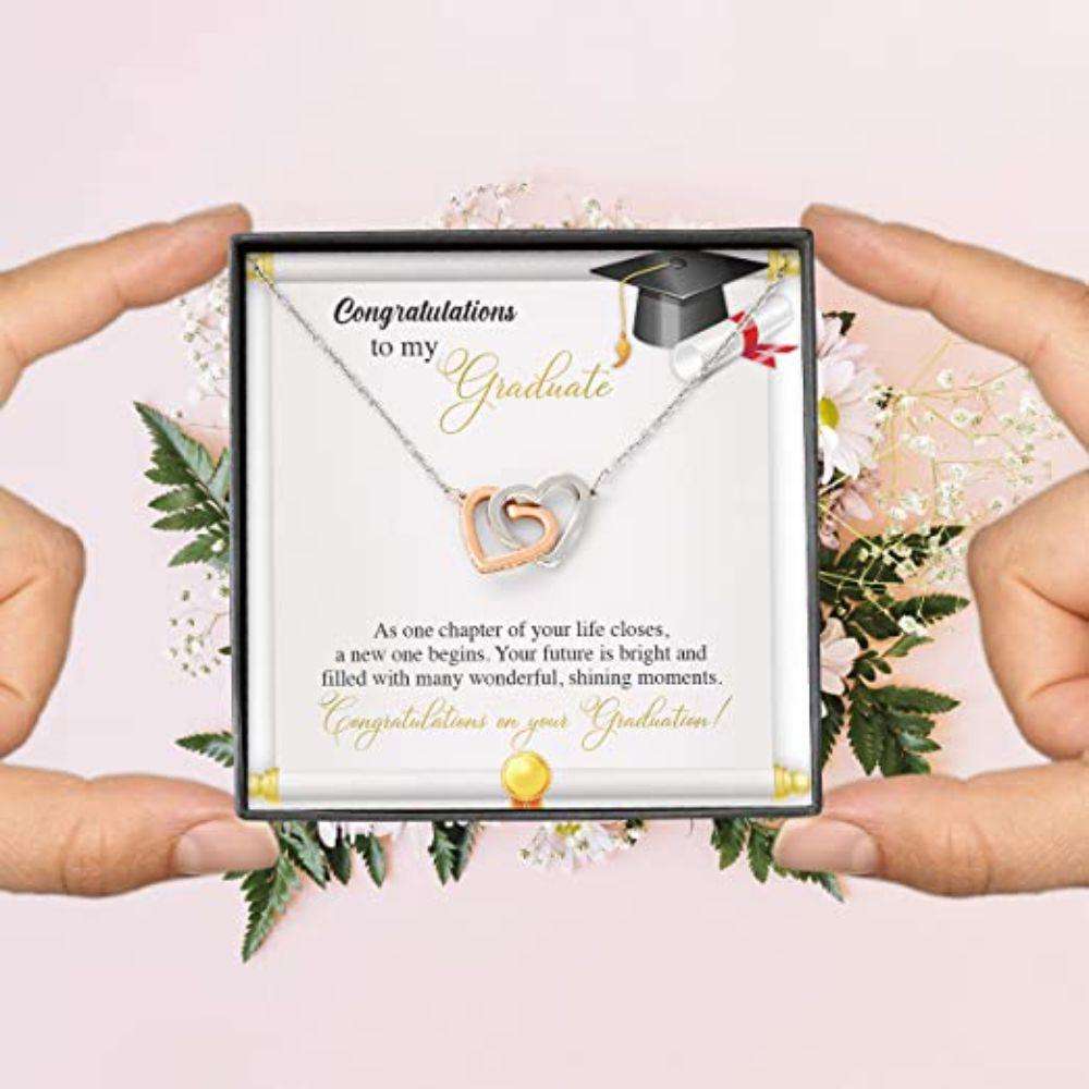 Daughter Necklace, Inspirational Graduation Gift Necklace For Her Girls Senior 2024 , Masters Degree Phd Dughter's Day Rakva