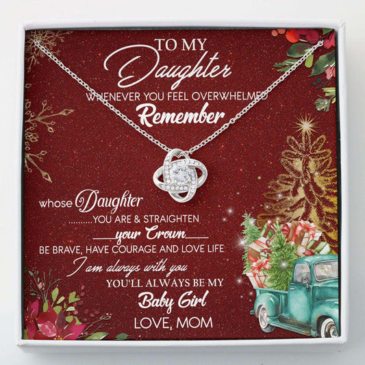 Daughter Necklace, Knots Pendant “ Mom To Daughter Christmas Necklace Gifts Dughter's Day Rakva