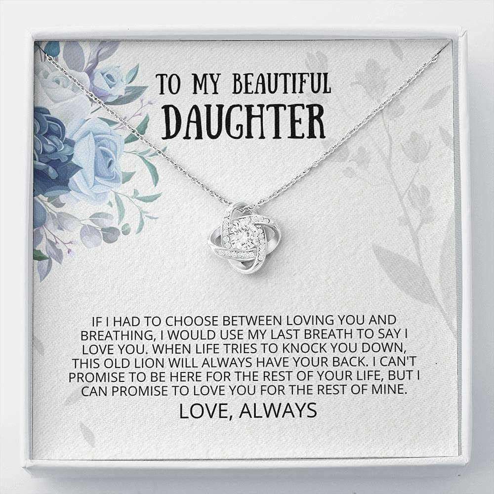 Daughter Necklace, Last Breath Necklace, Daughter Gifts, Sweet 16 Daughter Dughter's Day Rakva