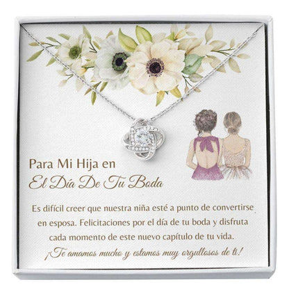 Daughter Necklace, Latina Daughter Bride “ Collar Boda Hija “ Spanish Daughter Bride Necklace “ Carta Hija Boda Dughter's Day Rakva