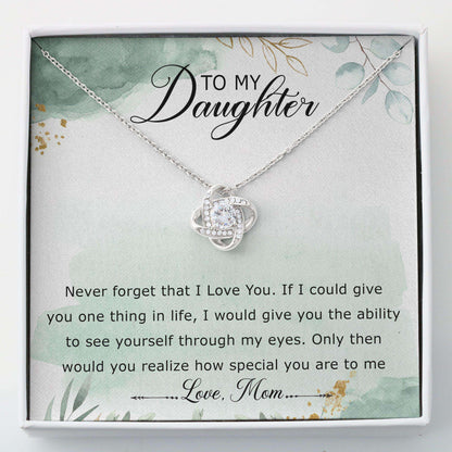 Daughter Necklace, Love Knot Necklace “ Mom To Daughter Necklace Gifts For Daughter Dughter's Day Rakva