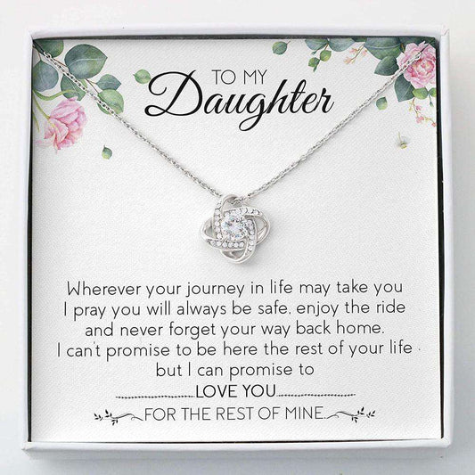 Daughter Necklace, Love Knot Necklace My Daughter Necklace Gifts For Daughter Dughter's Day Rakva