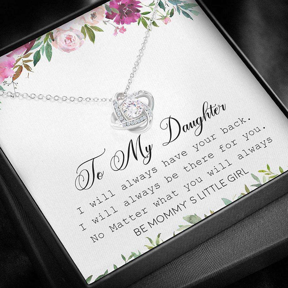 Daughter Necklace, Love Knot Necklace My Daughter Necklace Gifts For Daughter Dughter's Day Rakva