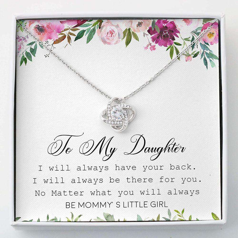 Daughter Necklace, Love Knot Necklace My Daughter Necklace Gifts For Daughter Dughter's Day Rakva