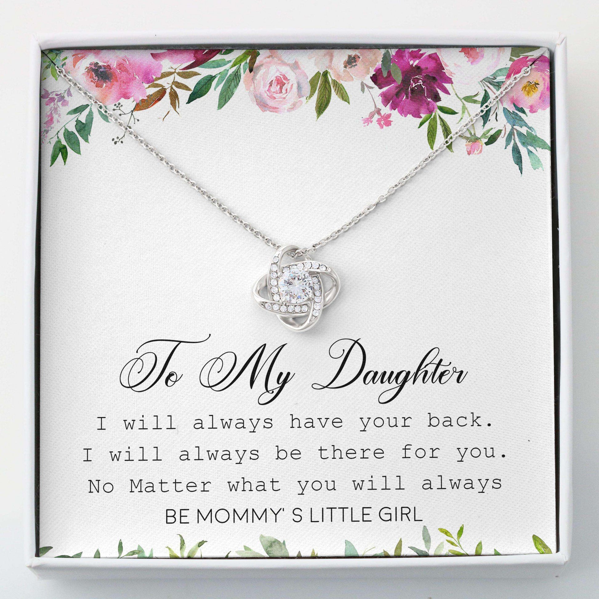 Daughter Necklace, Love Knot Necklace “ My Daughter Necklace Gifts For Daughter V1 Dughter's Day Rakva