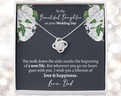 Daughter Necklace, Meaningful Father Daughter Gifts Wedding, Wedding Gift For Daughter From Dad, Dad To Daughter On Wedding Day Necklace Dughter's Day Rakva