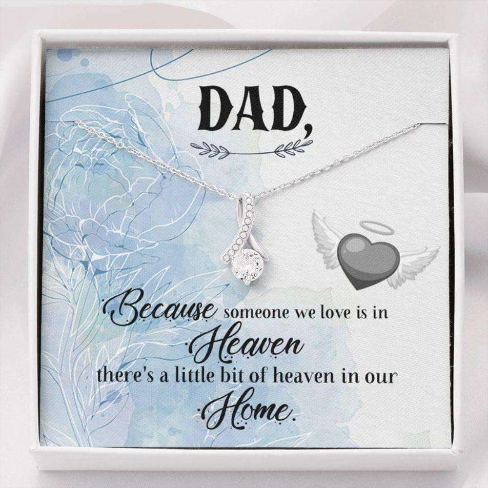 Daughter Necklace, Memorial Necklace Gifts For Loss Of Father, Sympathy Bereavement Gifts For Daughter Rakva