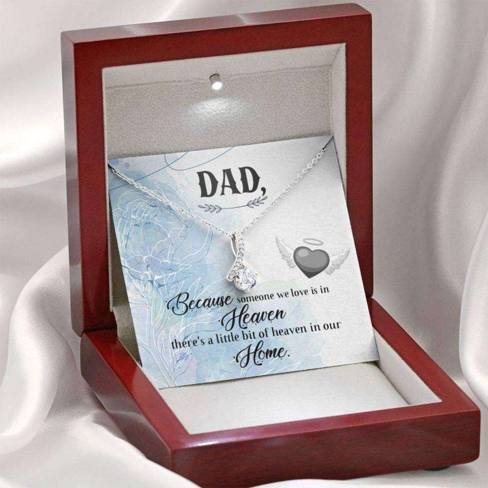 Daughter Necklace, Memorial Necklace Gifts For Loss Of Father, Sympathy Bereavement Gifts For Daughter Rakva