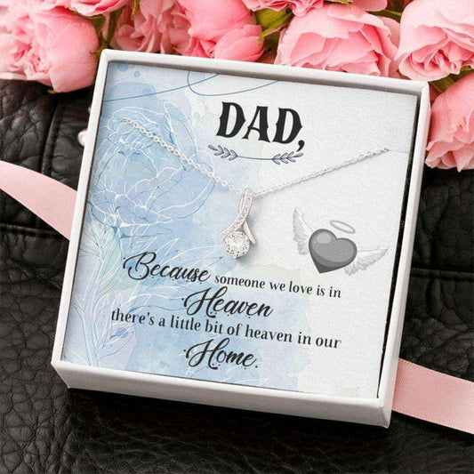 Daughter Necklace, Memorial Necklace Gifts For Loss Of Father, Sympathy Bereavement Gifts For Daughter Rakva