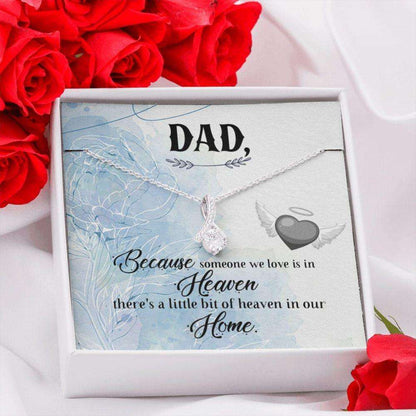 Daughter Necklace, Memorial Necklace Gifts For Loss Of Father, Sympathy Bereavement Gifts For Daughter Rakva