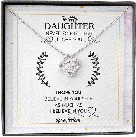 Daughter Necklace, Mom Necklace, Mother Daughter Necklace, Never Forget Love You Believe Yourself Much Dughter's Day Rakva