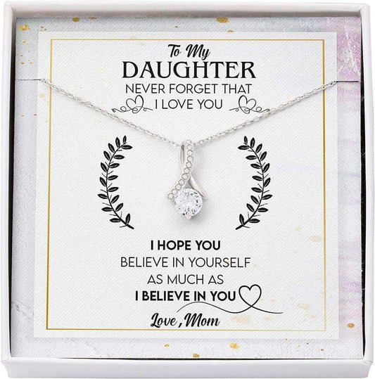 Daughter Necklace, Mom Necklace, Mother Daughter Necklace, Never Forget Love You Believe Yourself Much Dughter's Day Rakva