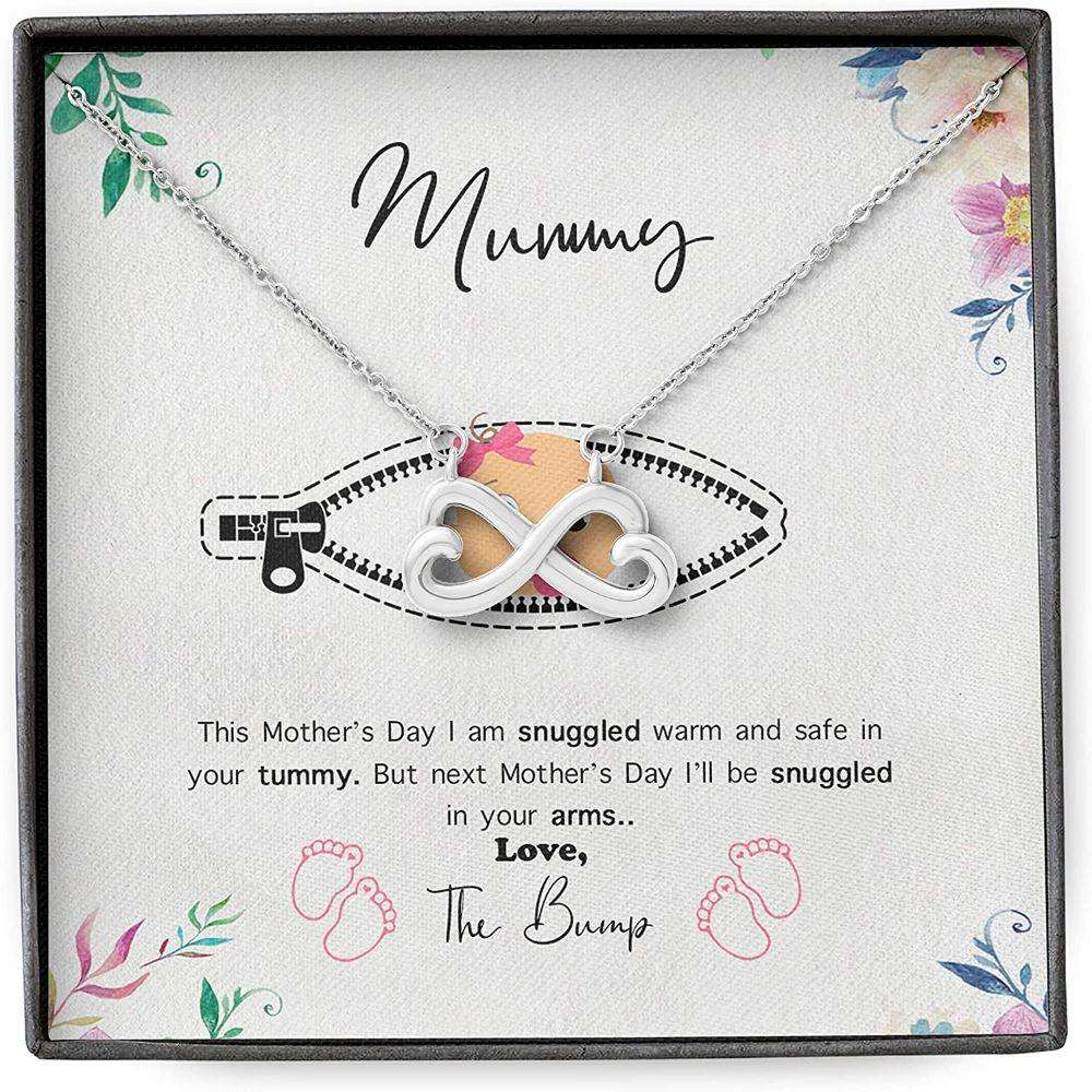 Daughter Necklace, Mom Necklace, Mother Daughter Necklace, Presents For Mom To Be Gifts, Mummy Pregnant Bump Dughter's Day Rakva