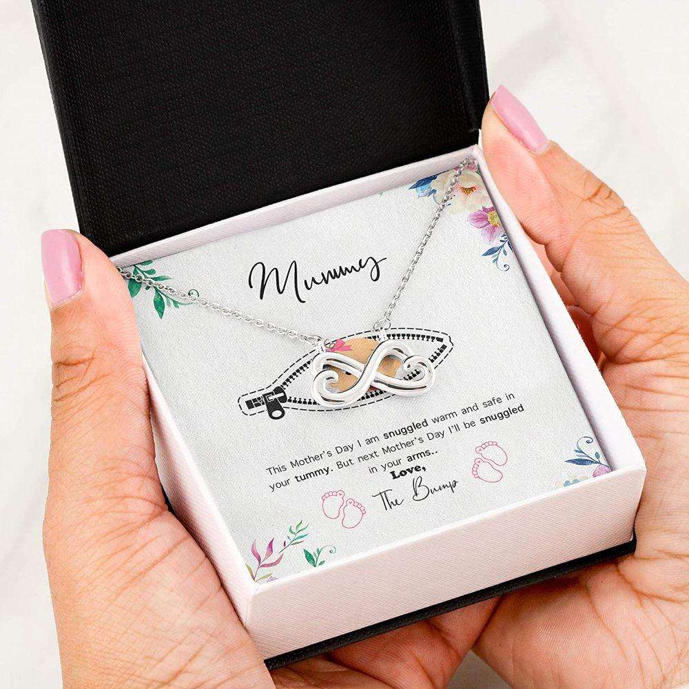 Daughter Necklace, Mom Necklace, Mother Daughter Necklace, Presents For Mom To Be Gifts, Mummy Pregnant Bump Dughter's Day Rakva