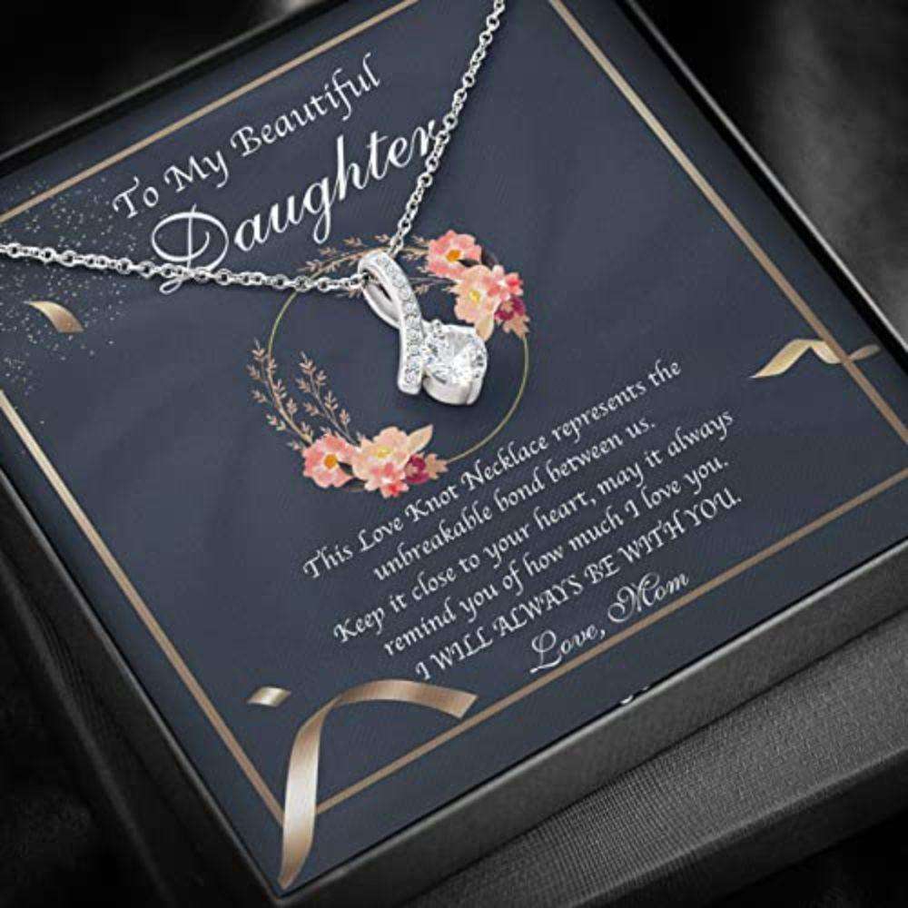 Daughter Necklace, Mom Necklace, Mother Daughter Necklace, To Beautiful Daughter, Unbreakable Bond Always Dughter's Day Rakva