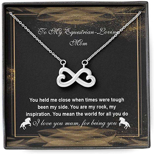 Daughter Necklace, Mom Necklace, Mother Daughter/Son Necklace, Presents For Mom Gifts, To Equestrian Loving Mum Gifts For Daughter Rakva