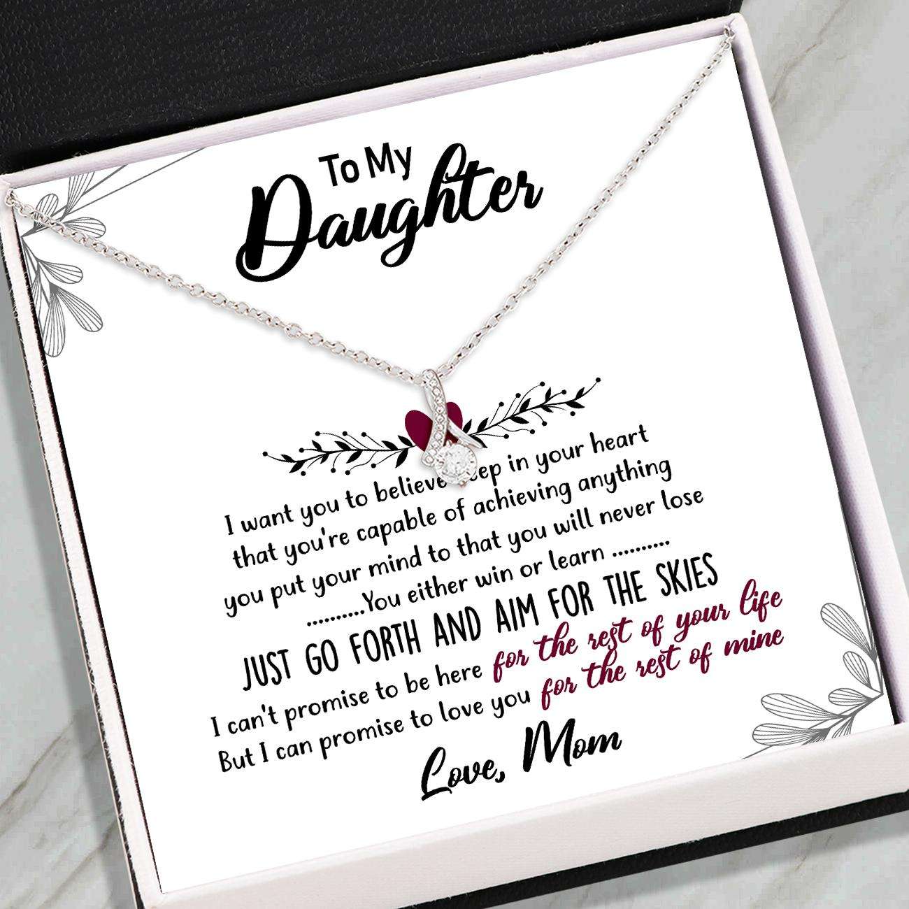 Daughter Necklace, Mom To Daughter Necklace “ Alluring Beauty Necklace “ Jewelry For Daughter V3 Dughter's Day Rakva