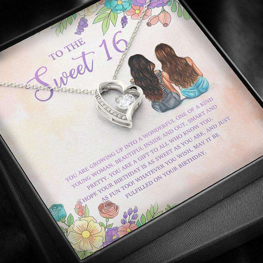 Daughter Necklace, Mother/ Daughter Necklace From Dad, Sweet 16 Wish Fulfill Grown Up Dughter's Day Rakva