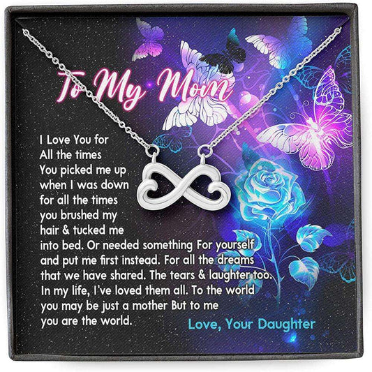 Daughter Necklace, Mother Daughter Necklace, Presents For Mom Gifts, World Butterfly Rose Gifts For Daughter Rakva