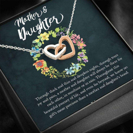 Daughter Necklace, Mother & Daughter “ No Gift’S More Precious Than Our Bond Dughter's Day Rakva