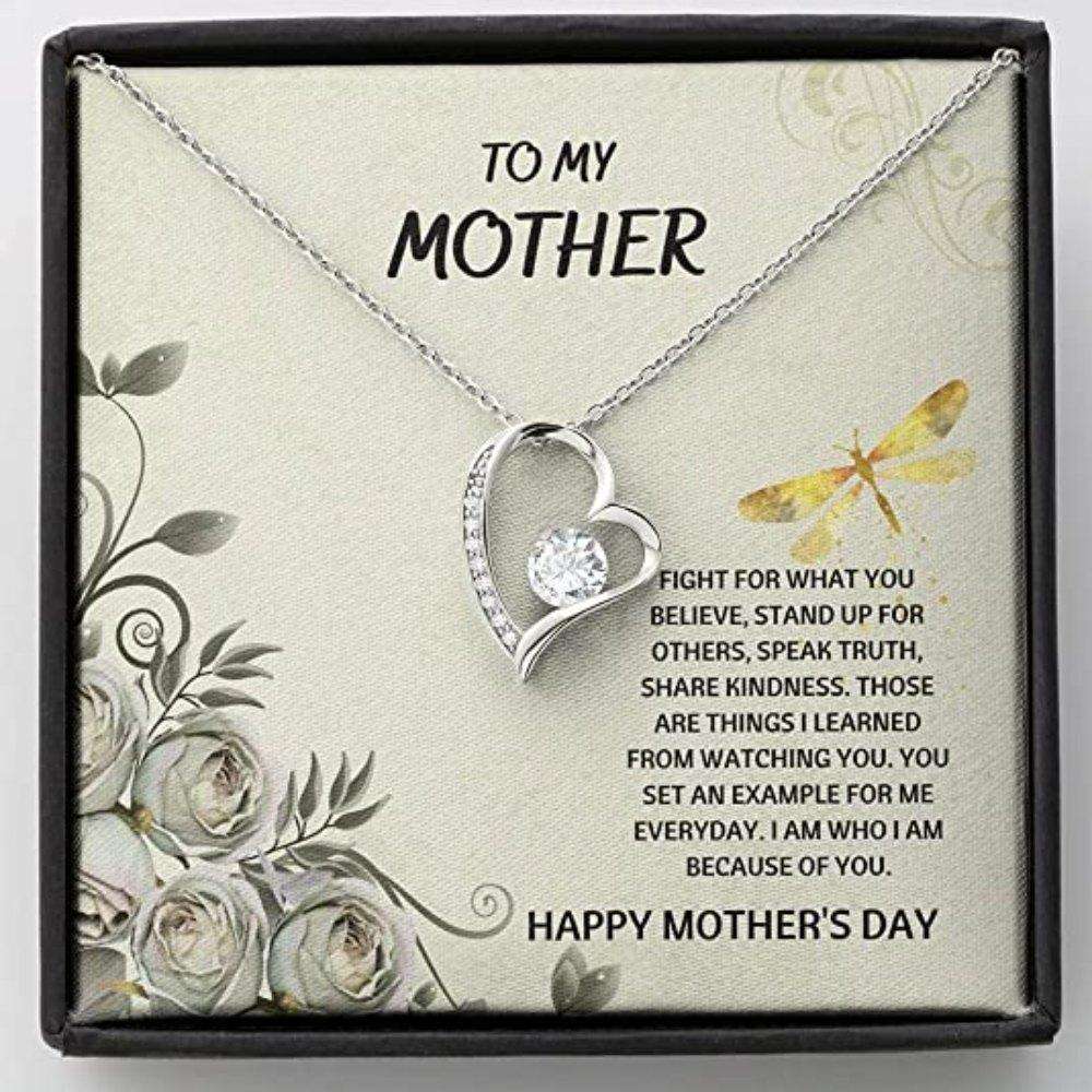 Daughter Necklace, Mother Necklace Gift “ Because Of You Necklace, Mother Daughter Necklace Gifts For Daughter Rakva