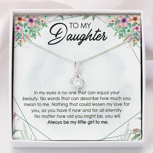 Daughter Necklace, Mother To Daughter Gift “ To My Daughter With Box Message Card, Alluring Beauty Necklace Dughter's Day Rakva