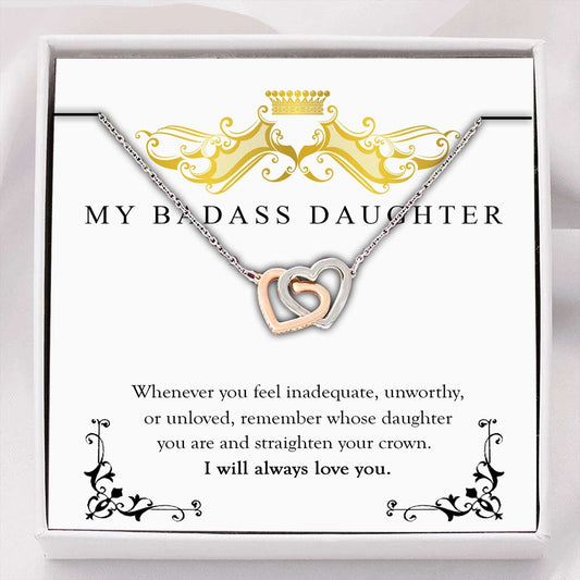 Daughter Necklace, My Badass Daughter Necklace, Gift For Daughter From Mom Dughter's Day Rakva